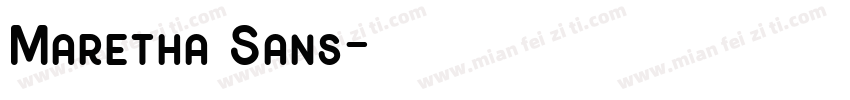 Maretha Sans字体转换